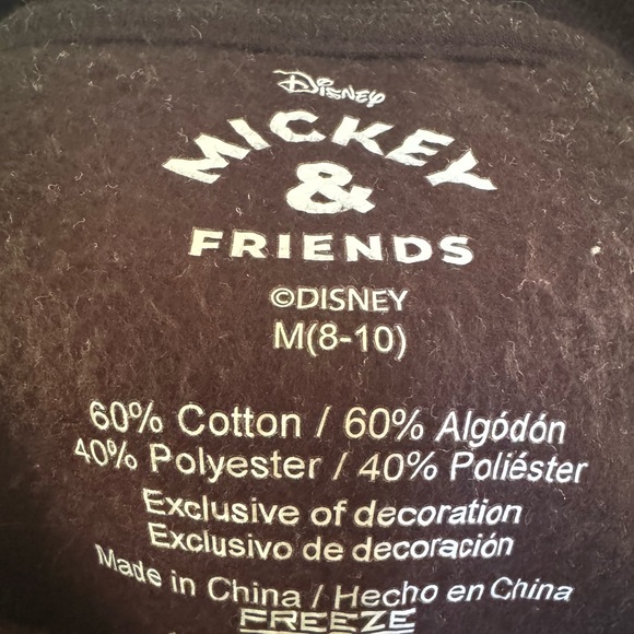 Disney Black Crewneck sweatshirt featuring Mickey and Friends - Picture 4 of 4